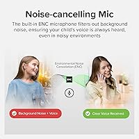 Vista 6 de myFirst Carebuds Auriculares para Niños - Auriculares Inalámbricos Bluetooth Verdaderos con Límite de Volumen de 85db, Micrófono, Estuche de Carga