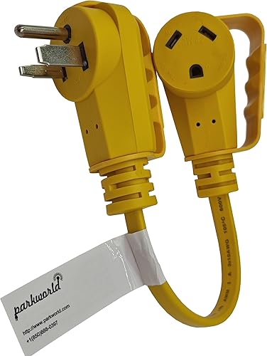 Miniatura 9 de Parkworld 78820 Cable adaptador de corriente alterna NEMA 6-50P macho a TT-30R RV 30A tomacorriente, 125 voltios 1.5 pies