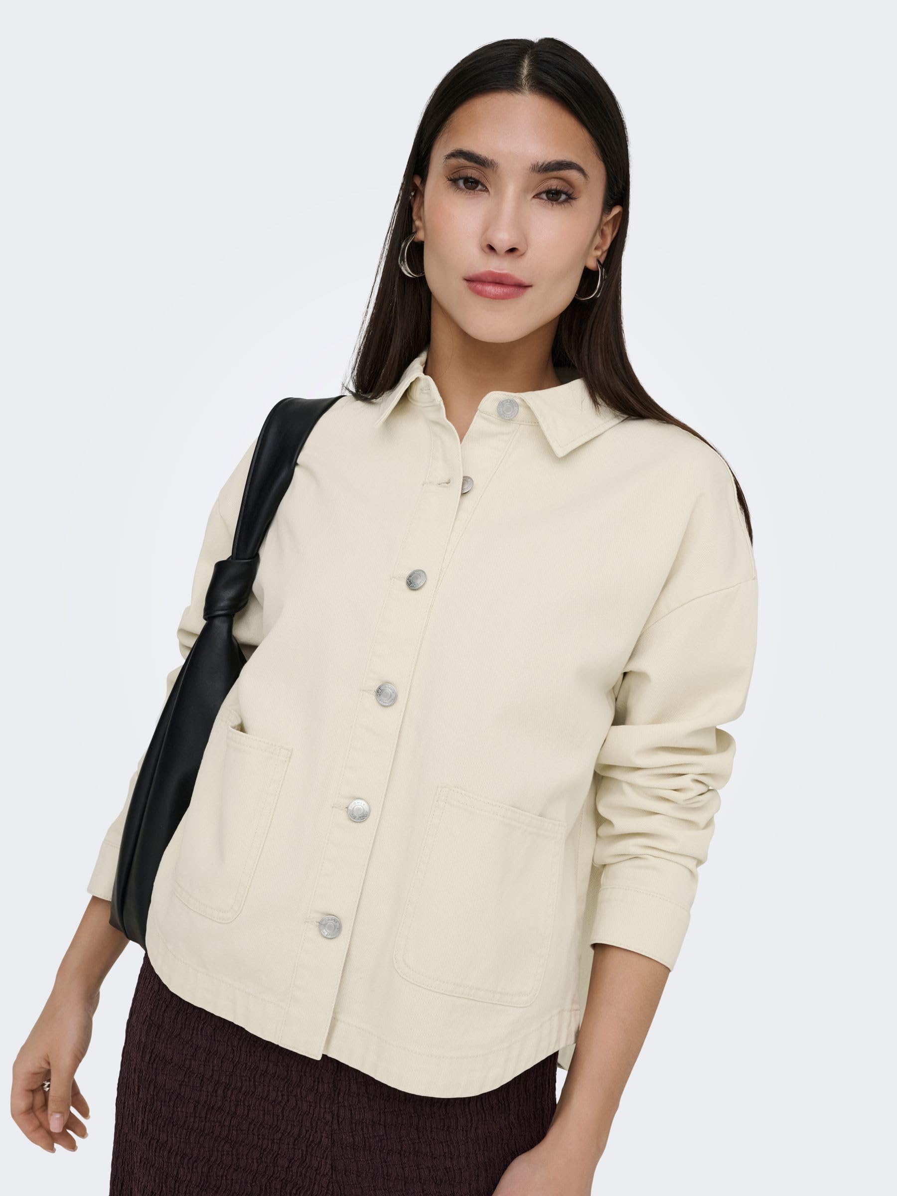 ONLY Onlferbie Ls Dnm Shacket Gua Noos Onlferbie Ls Dnm Shacket Gua Noos Donna (Pacco da 1)