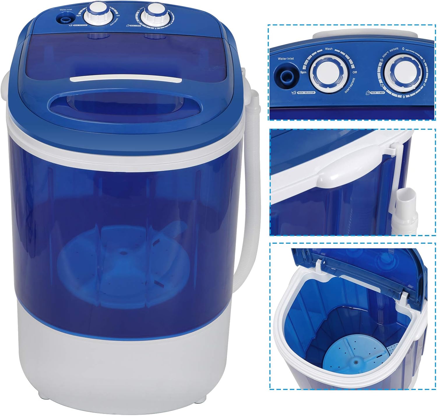 Buy ZenStyle Mini Portable Single Tub Washing Machine Compact 2IN1