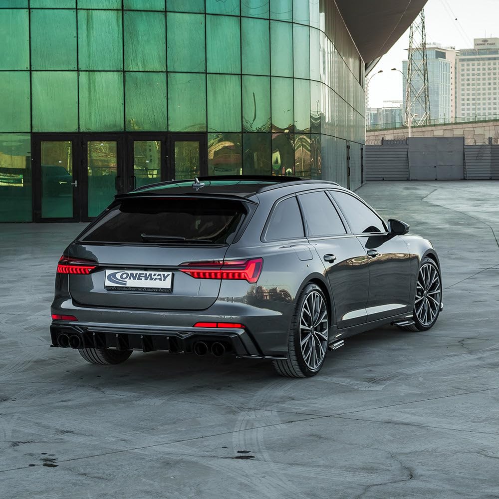 Hinten Splitter kompatibel mit Audi S6 C8 Limousine–Avant 2019+