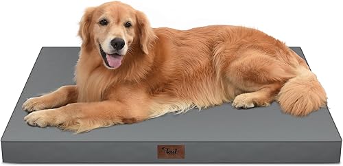 Miniatura 117 de Cama Ortopédica para Perros de Exterior para Perros Medianos y Gatos, Tapete Plano Impermeable para Mascotas con Espuma de Caja de Huevos y Funda