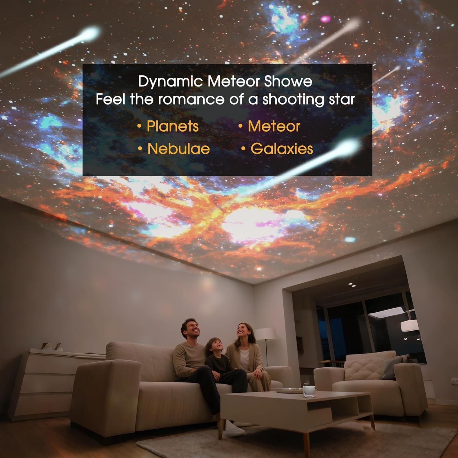 Proiettore galassia per camera da letto, luce notturna stellata 13 in 1, lampada a LED con timer, per bambini e adulti, home theatre