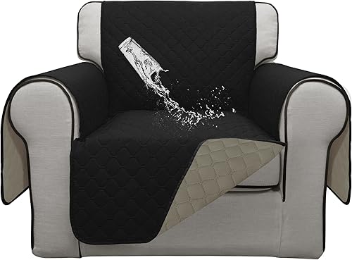 ISSUNTEX Funda de sofá de doble protección 100 % impermeable para sala de estar, protector reversible de muebles para perros, mascotas y niños