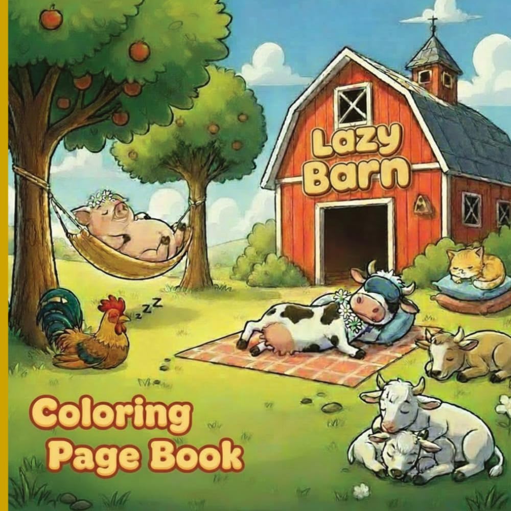 The Lazy Barn Coloring Book