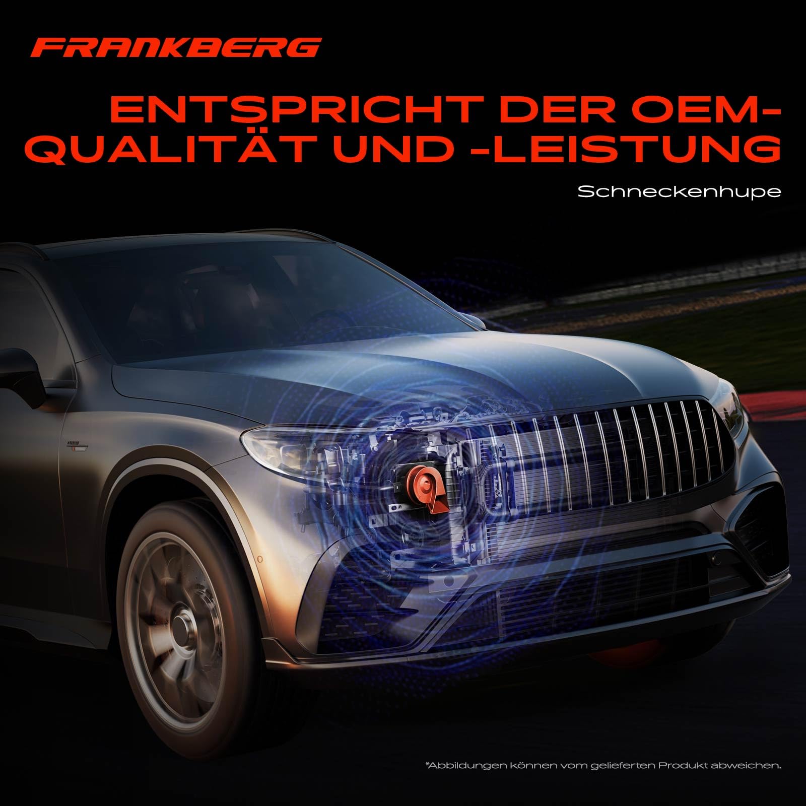 Frankberg Sygnał dźwiękowy klaksonu kompatybilny z d Edge K.u.g.a Mondeo M.u.s.t.a.n.g Focus Fiesta MaverickCaptiva Spark Aveo Trax Snail Horn w/one Wire Connector One Piece