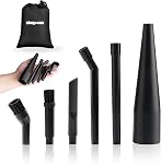 Shop-Vac Kit de micro-nezel de nettoyage, 6-Piece Aspirateur avec sac de rangement — Outil de crévice, baguettes d'extension, ronde & Pinceaux à benne pour humide/sèche Vac, Voiture & Nettoyage de détail, convient 1-1/4"