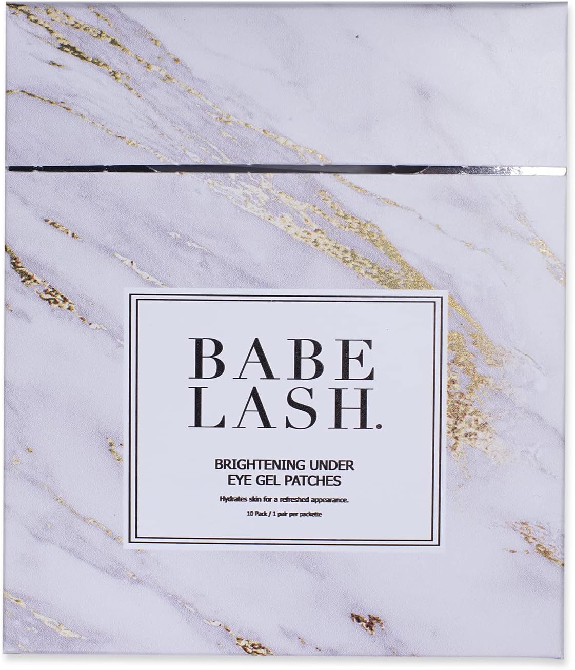 Babe Lash Brightening Under Eye Gel Patches (10 Pack) for Fine Lines, Puffiness & Dark Circles - Moisturizing Eye Gel Patches Kit - Eye Pads for Under Eye Treatment with Niacinamide for Puffy Eyes, Wr