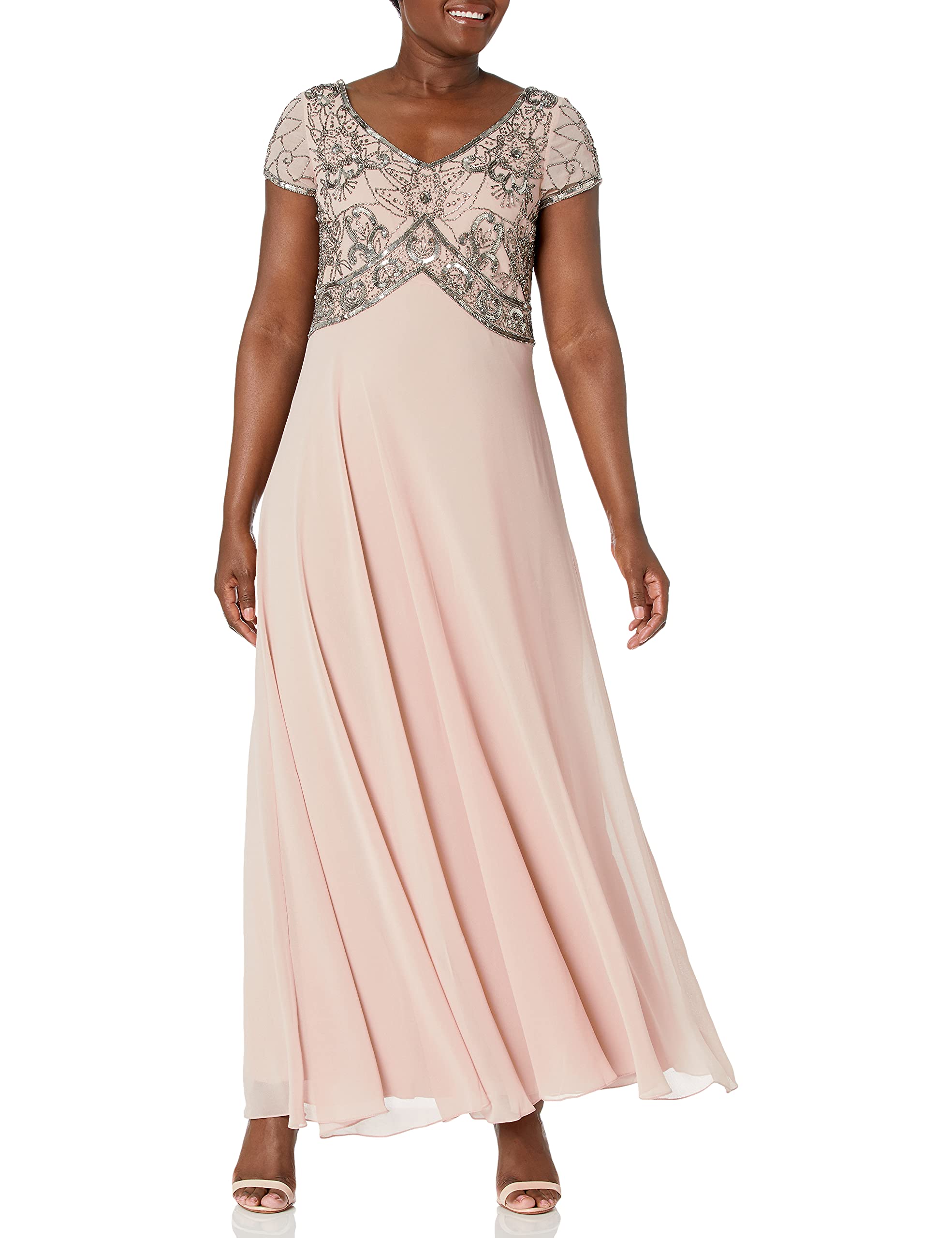 Prom Dress Bride Dresses J Kara Blush Dress J Kara Women's Plus