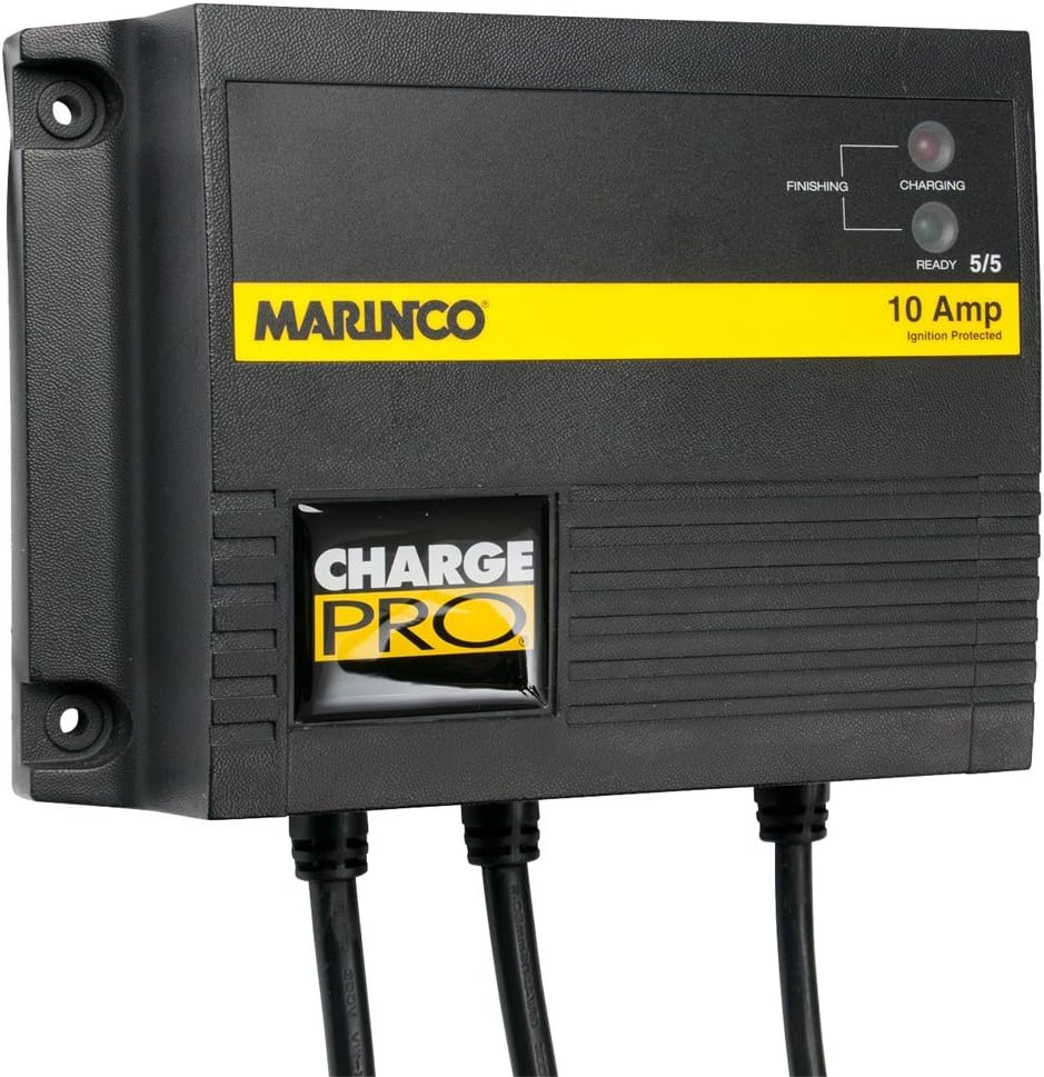 Marinco 28210 10A 2-Bank On-Board Battery Charger - 12/24V Electronics Accessories