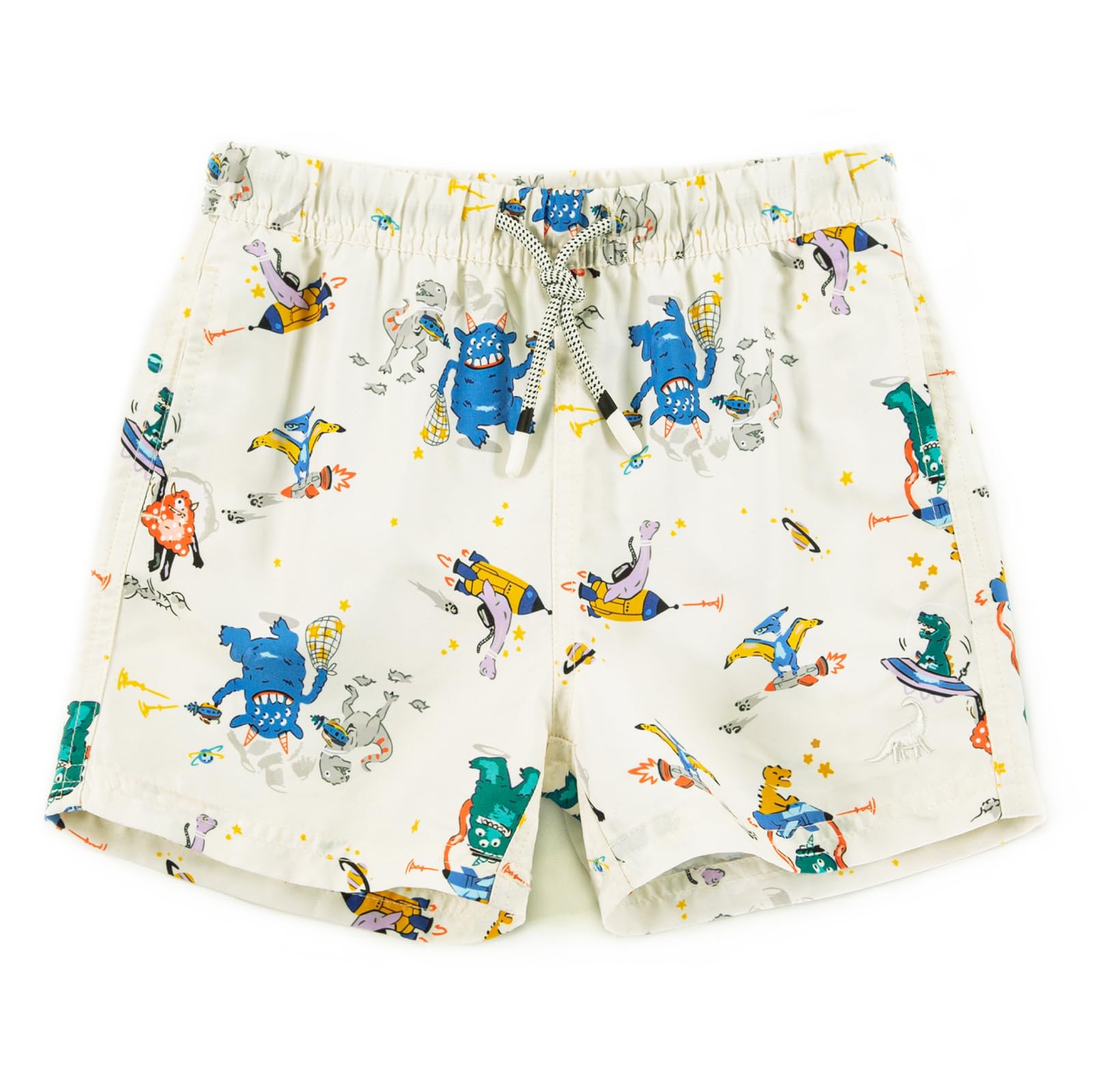 SURF CUZ Surfcuz Little Boys Swim Trunks UPF 50+ Toddler Beach Shorts Swimsuit Kids Quick Dry Swimwear