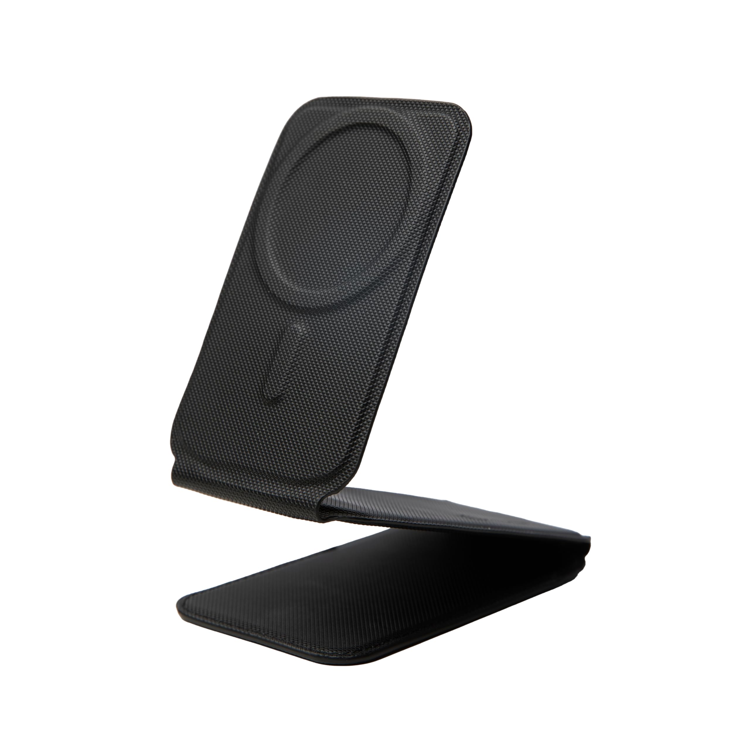 DesignNest Phone Tripod Stand Magnetic Wallet Stand,Hold Max 3 Cards, with Mirror