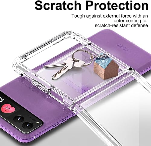 Miniatura 6 de RMOCR Funda para Motorola Razr 2023, funda transparente a prueba de golpes, ultrafina y delgada, funda protectora de policarbonato duro para