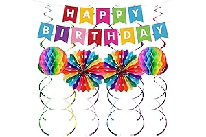 Colorful Office Birthday Decorations Kit For Desk