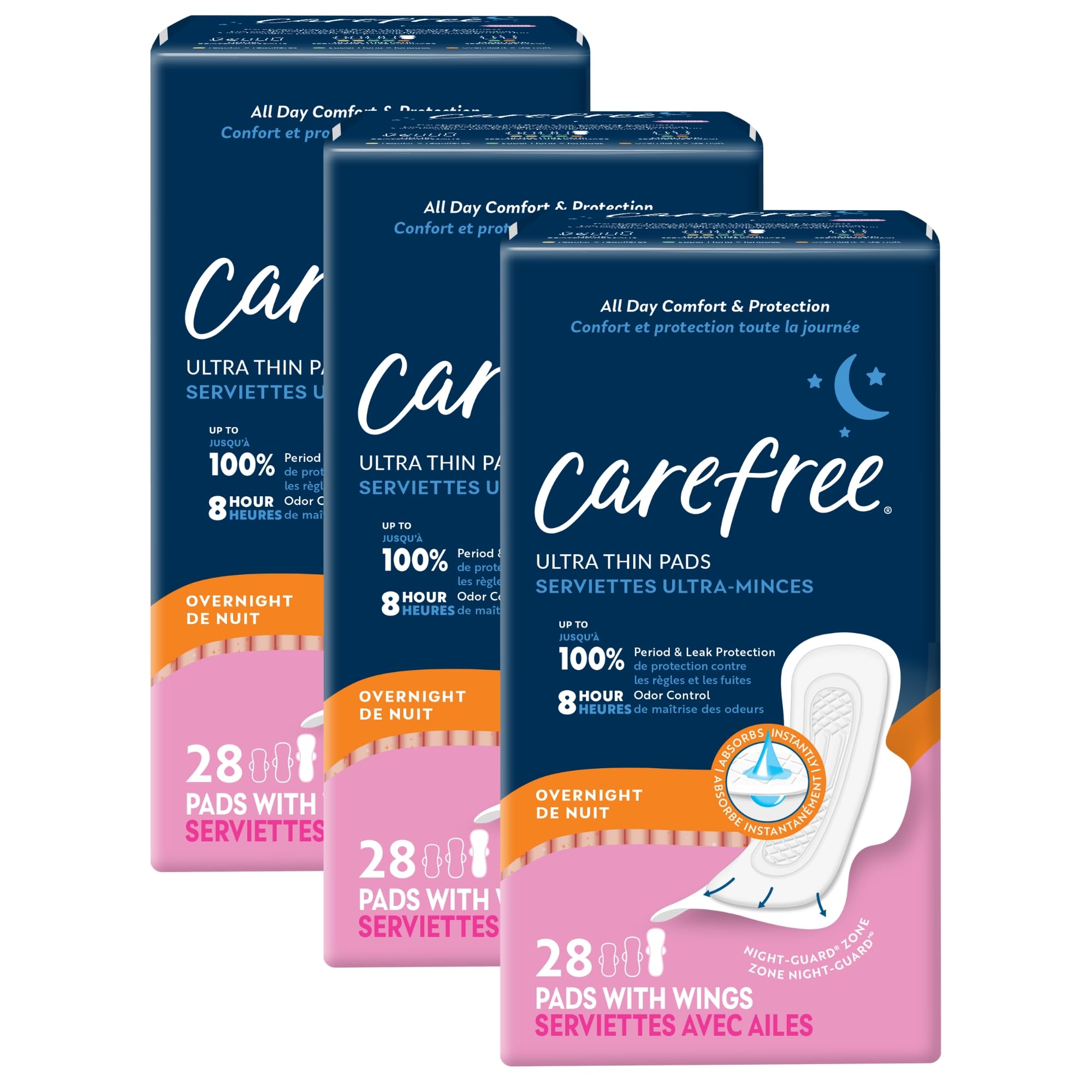 Carefree Overnight Pads