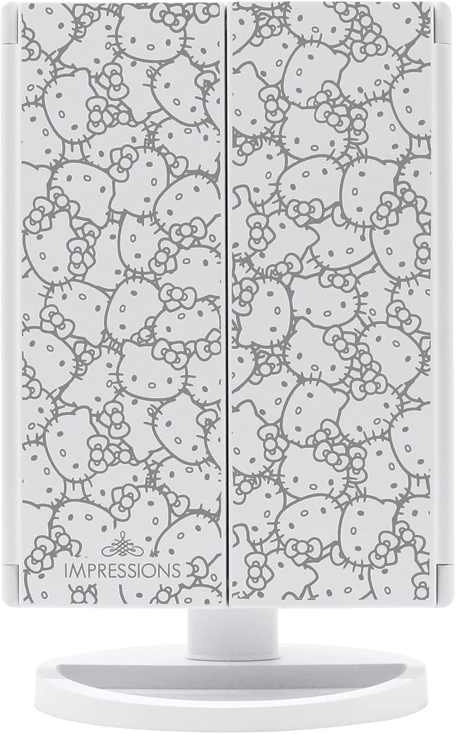 Hello Kitty Trifold LED Makeup Mirror with Magnification White