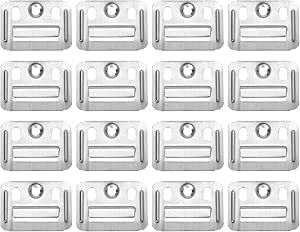 Amazon.com: Uxcell 100Pcs 43mmx32mmx0.4mm Stainless Steel Wall Panel ...