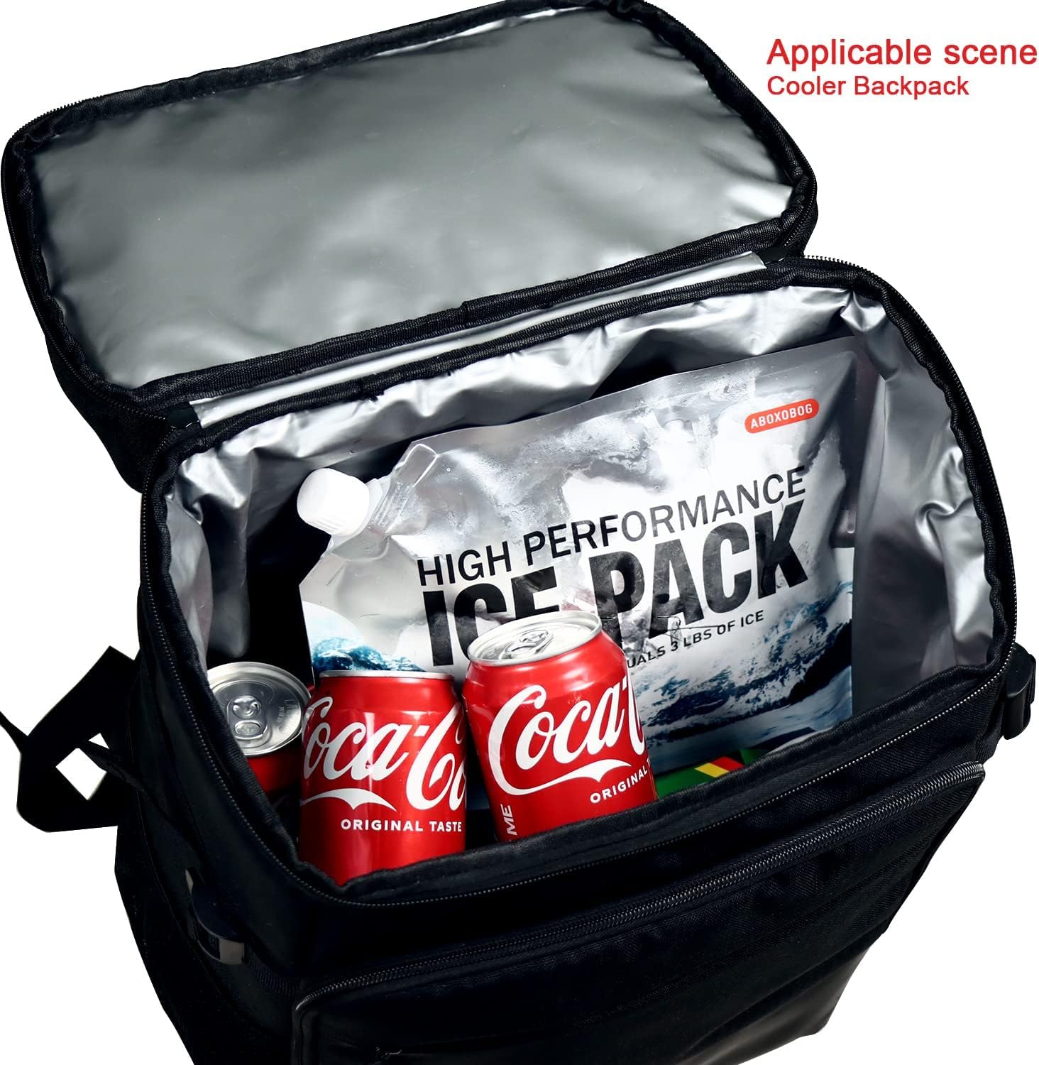 Wiederverwendbare Kühlakkus für Kühler, 5 Stück, langlebige Gel-Gefrierbeutel für Kühltasche, große Lunchbox, Strand, Camping und Roadtrips, Kühlblöcke (24,9 x 24,9 cm)