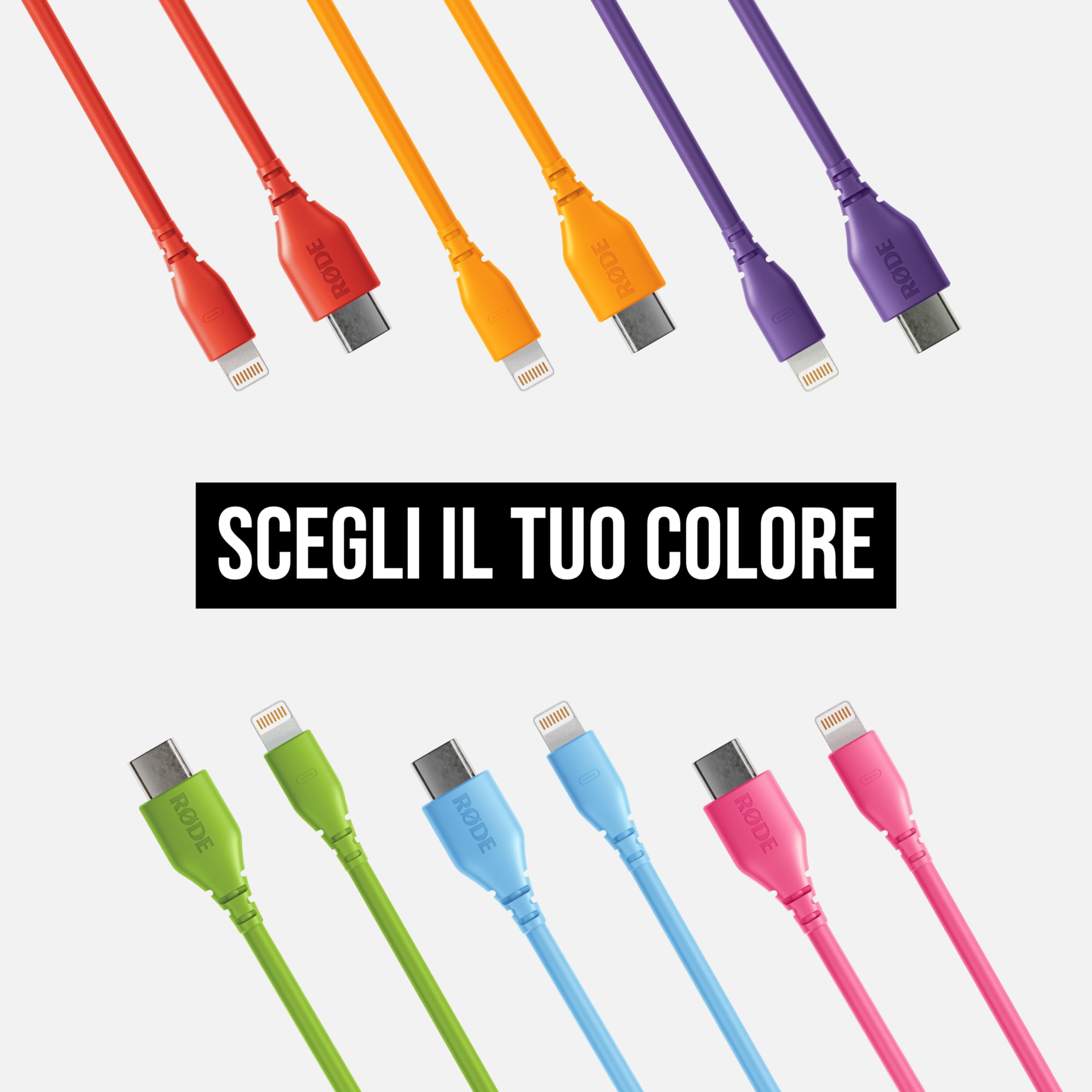 RØDE Cavo USB-C A Lightning SC21, 30 cm, Nero