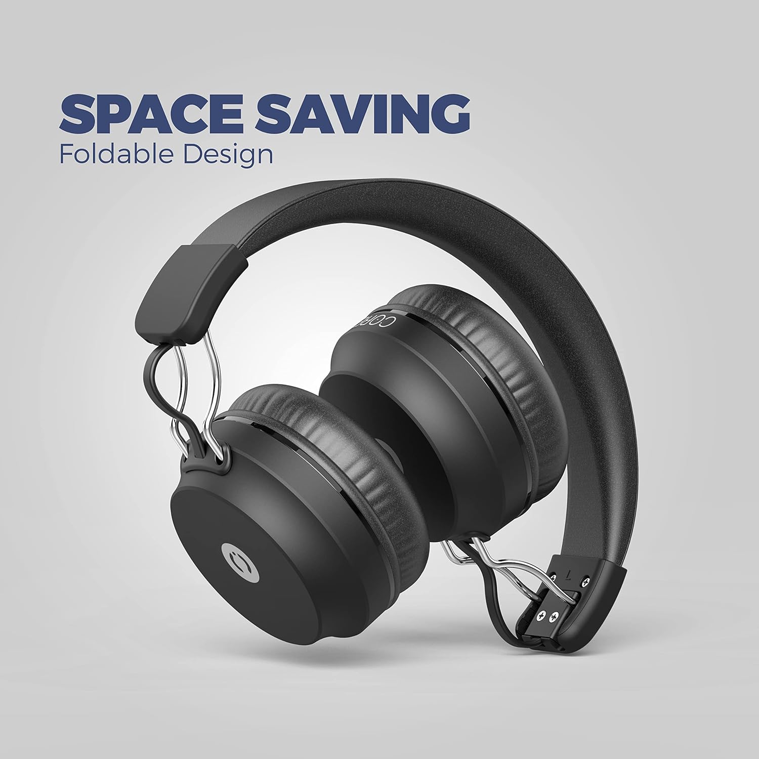 MuveAcoustics Core Headphones in a folded position