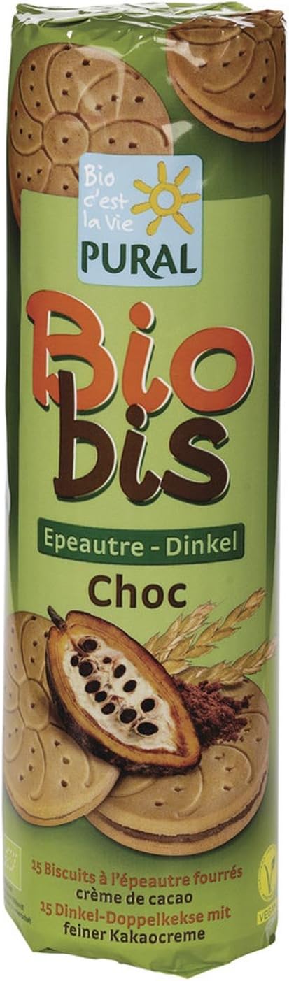 PuralBio Bis Spelt Choc Sandwich Biscuits With Cocoa Cream Vegan 10.58oz