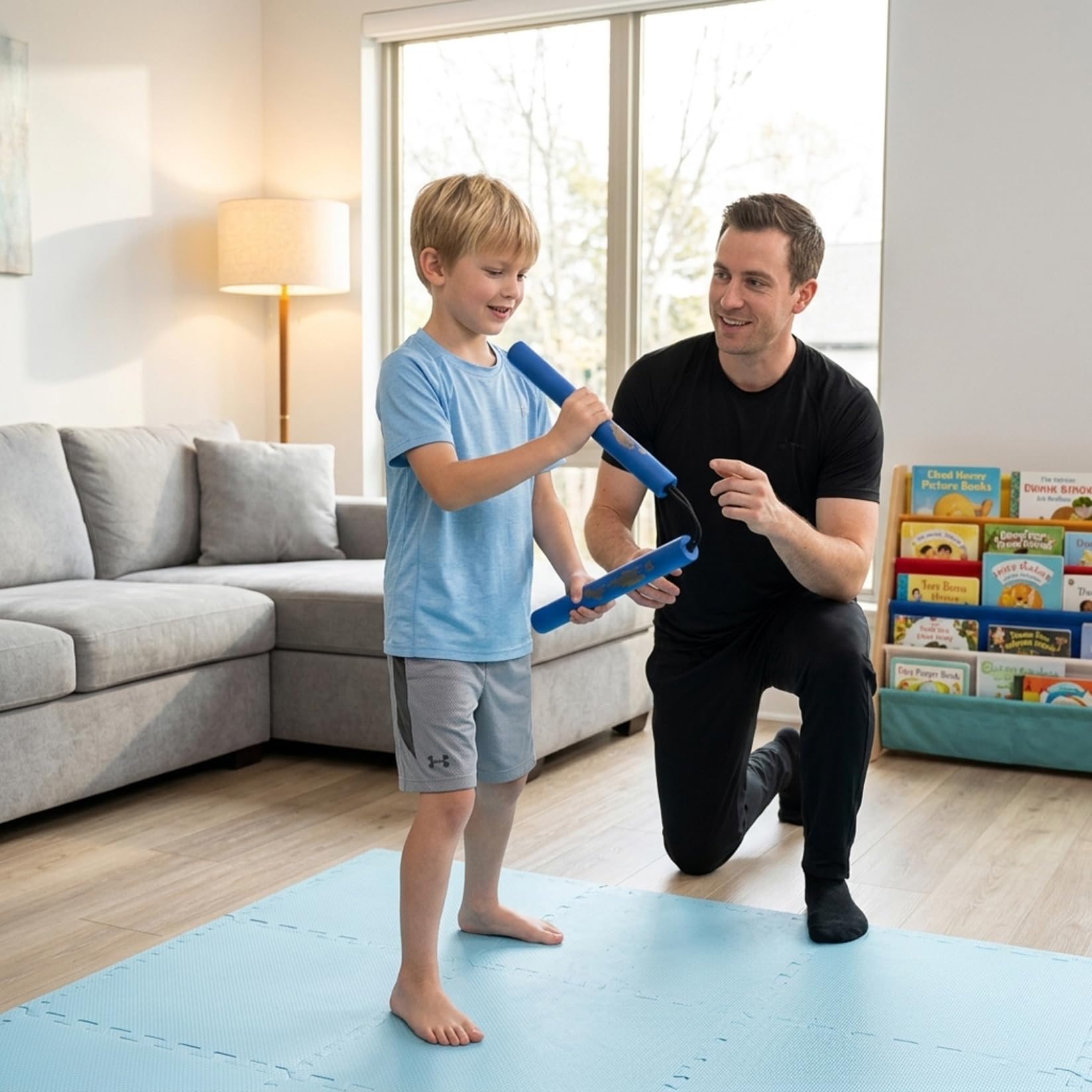 Nunchucks en Mousse Souple pour Enfants 2 pièces légers et sûrs – Nunchucks pour débutants avec Rembourrage