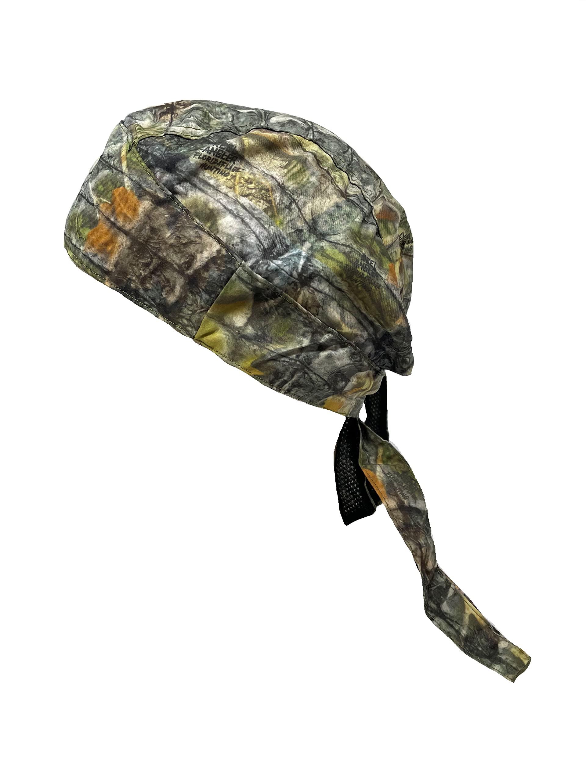 Capsmith Real Angler Moisture Wicking Camouflage Camo Headwrap Hunter Head Wrap Durag Doo Rag Biker Skull Cap Hat