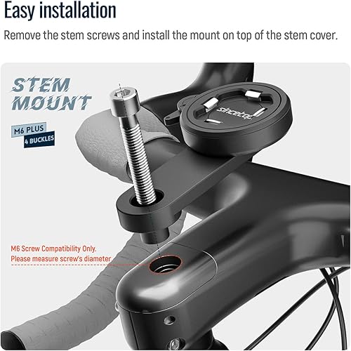 Miniatura 3 de sincetop Soporte de teléfono para bicicleta, soporte para teléfono con tapa de vástago de bicicleta de montaña, abrazadera universal de aluminio
