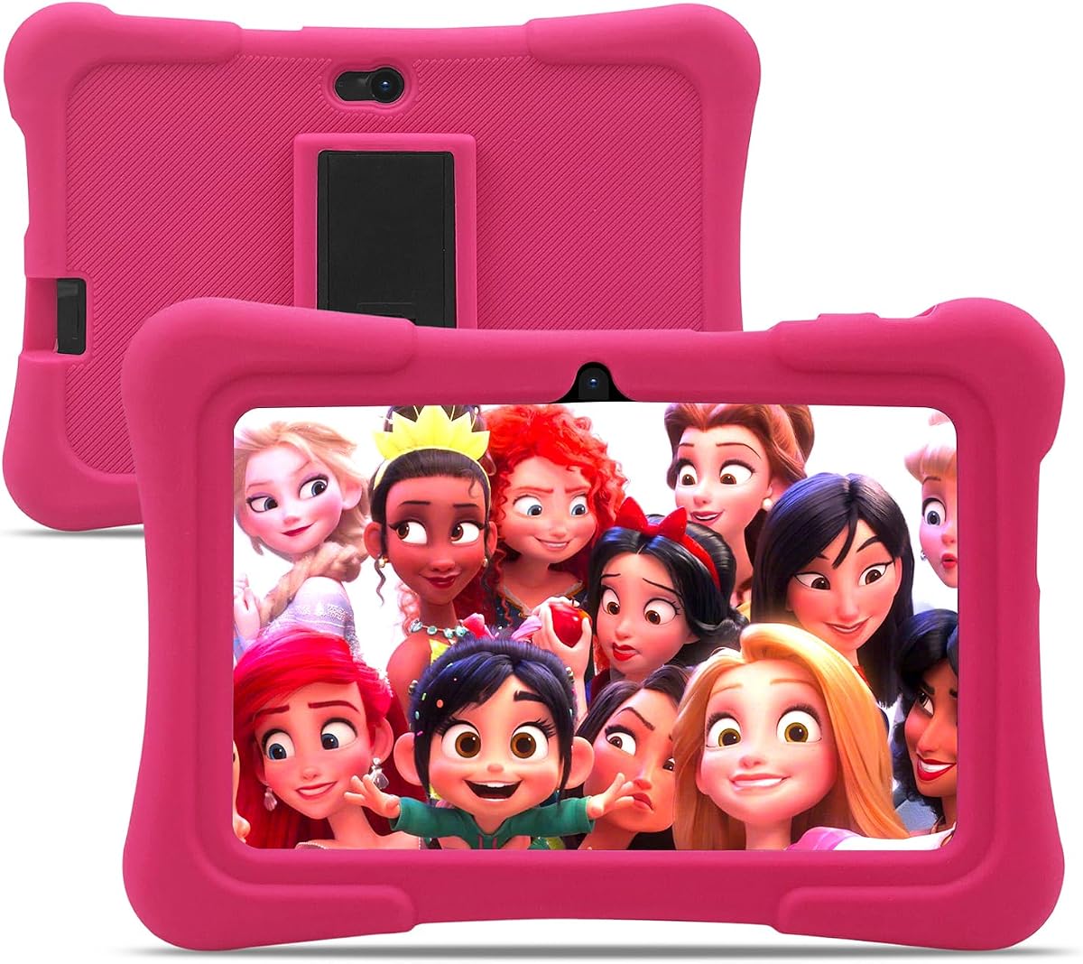 7 Inch Kids Tablet, Android Toddler Tablet, 32GB, WiFi, Educational Games + Parental Control, Kids Software Pre-Installed, Includes Kid-Proof Case, Pink