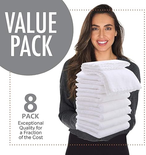 Miniatura 60 de Paquete de 8 pañitos grandes para bebés, de 20 por 10 pulgadas, son ultra absorbentes, se pueden lavar a mano, ideales para recién nacidos, toalla