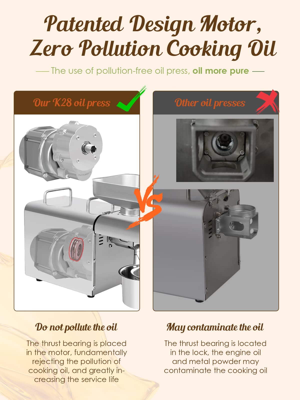 Amazon | CGOLDENWALL 卓上型 油絞り器5~7.5kg/h 電動搾油機