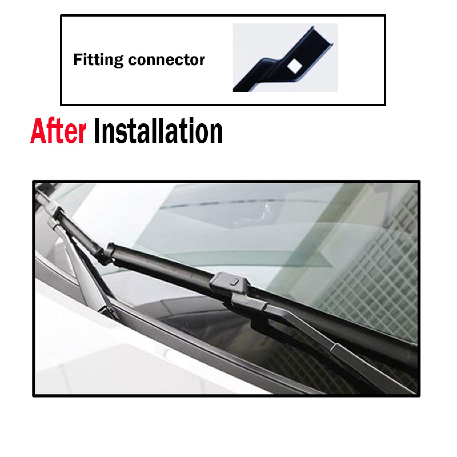 Exact Fit Front Wiper Blades Set For Fiat 500C Cabriolet (2009+) – 24" & 14", Aero, Ultimate Styling