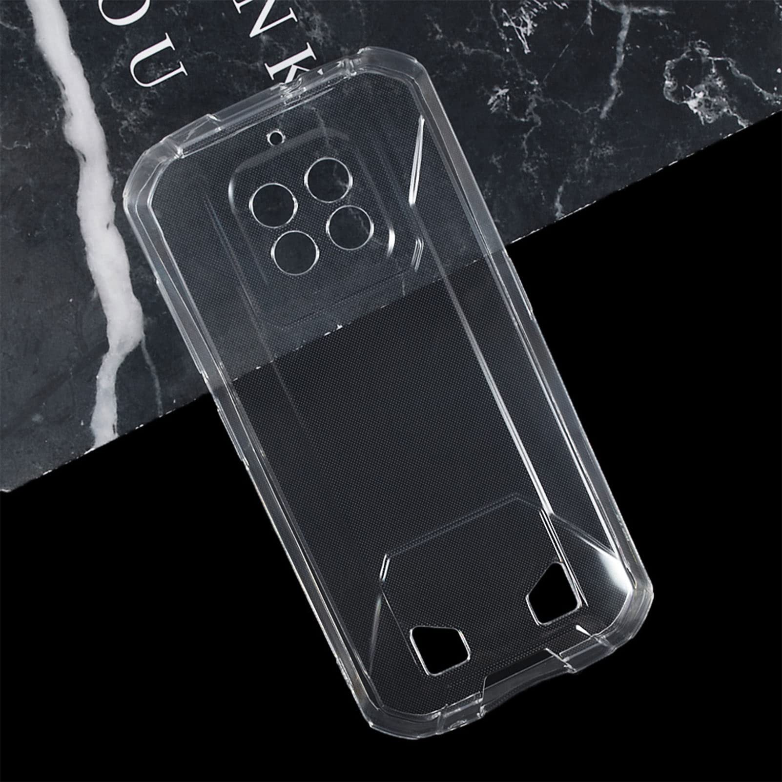 Custodia + Vetro Temperato Per Oukitel WP50 – Cover In Silicone Morbido Antishock 2 Pellicole Protettive