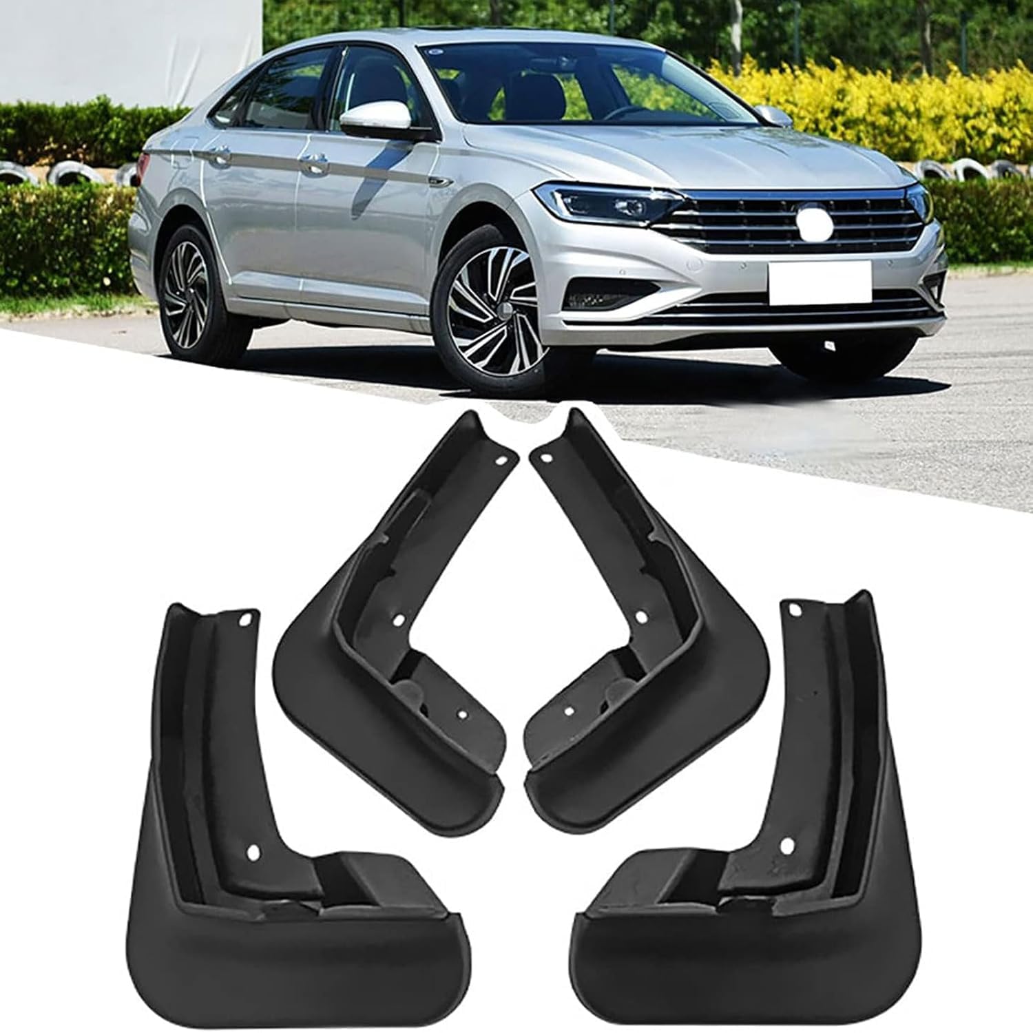 Weiyh Normal No Drill Mud Flaps For Car Front Rear Wheel For Vw Asgitar Jetta A7 2019-2022
