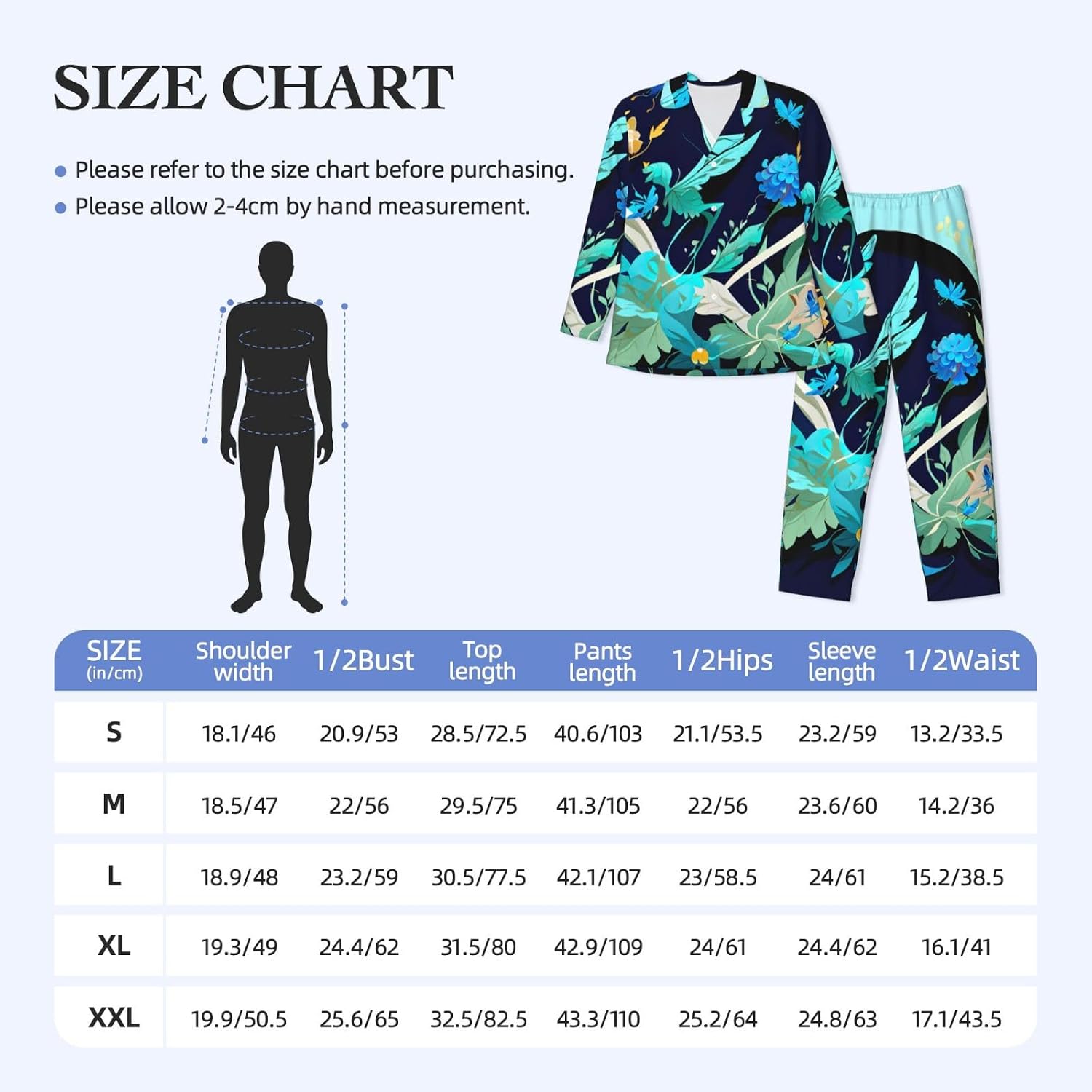 Blue Dragonfly Print Luxurious Mens Pajamas Set,Breathable Pajamas Set,Perfect For Lounging Bed,Sofa
