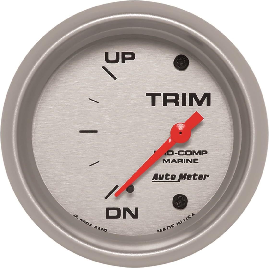 AutoMeter 200767-33 Gauge, Trim Level, 2 5/8", 0Ωdown-90Ωup, Electric, Marine Silver