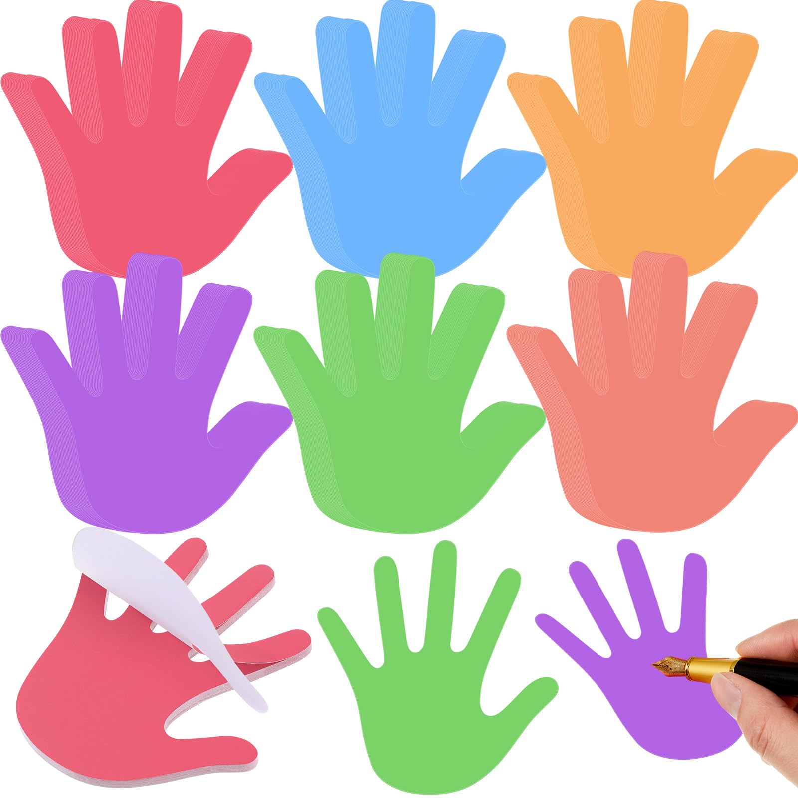 Jetec 24 Pcs Hand Shape Sticky Notes