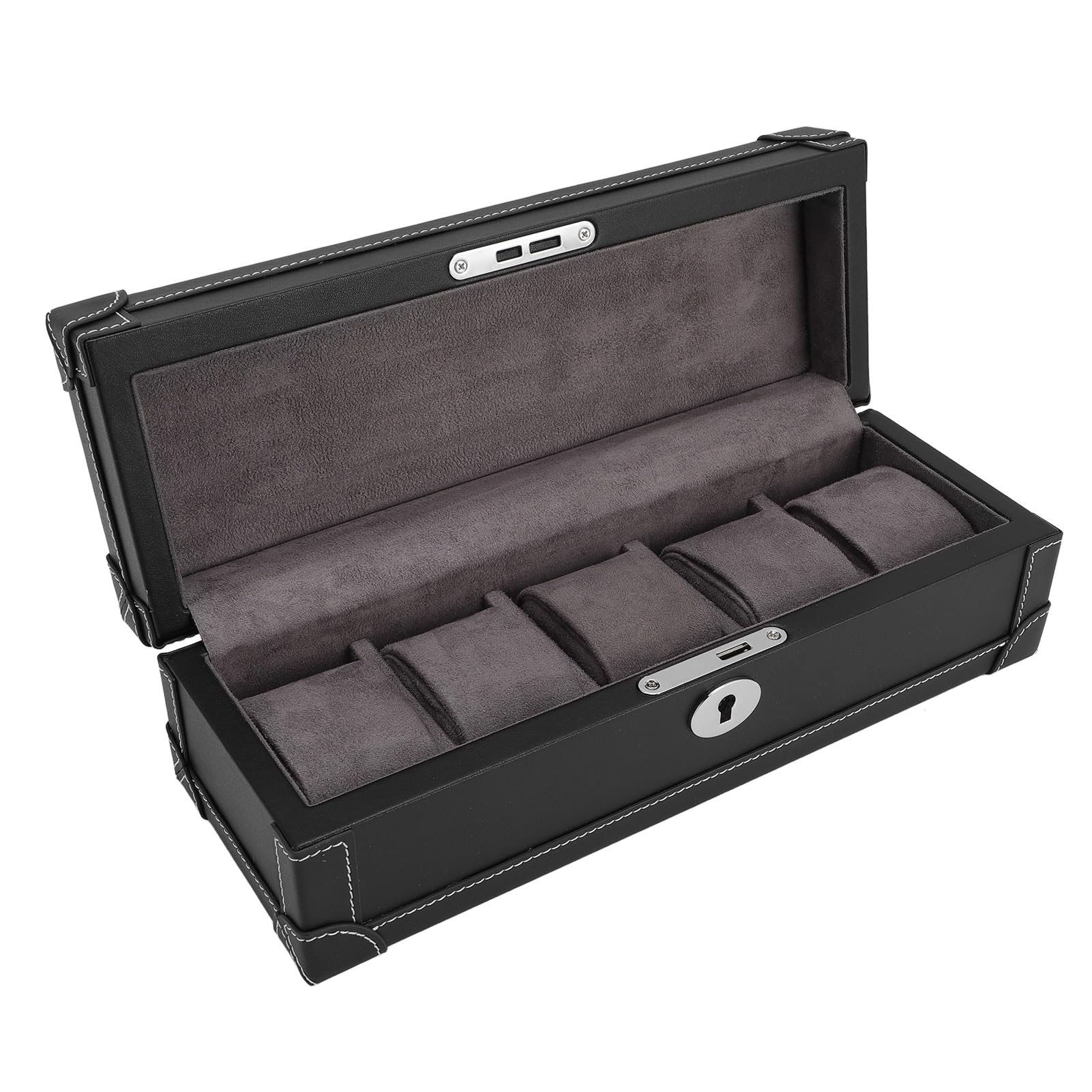 GOWENIC Organizer na biżuterię w Etui na Zegarek | Pudełko do (BLACK)