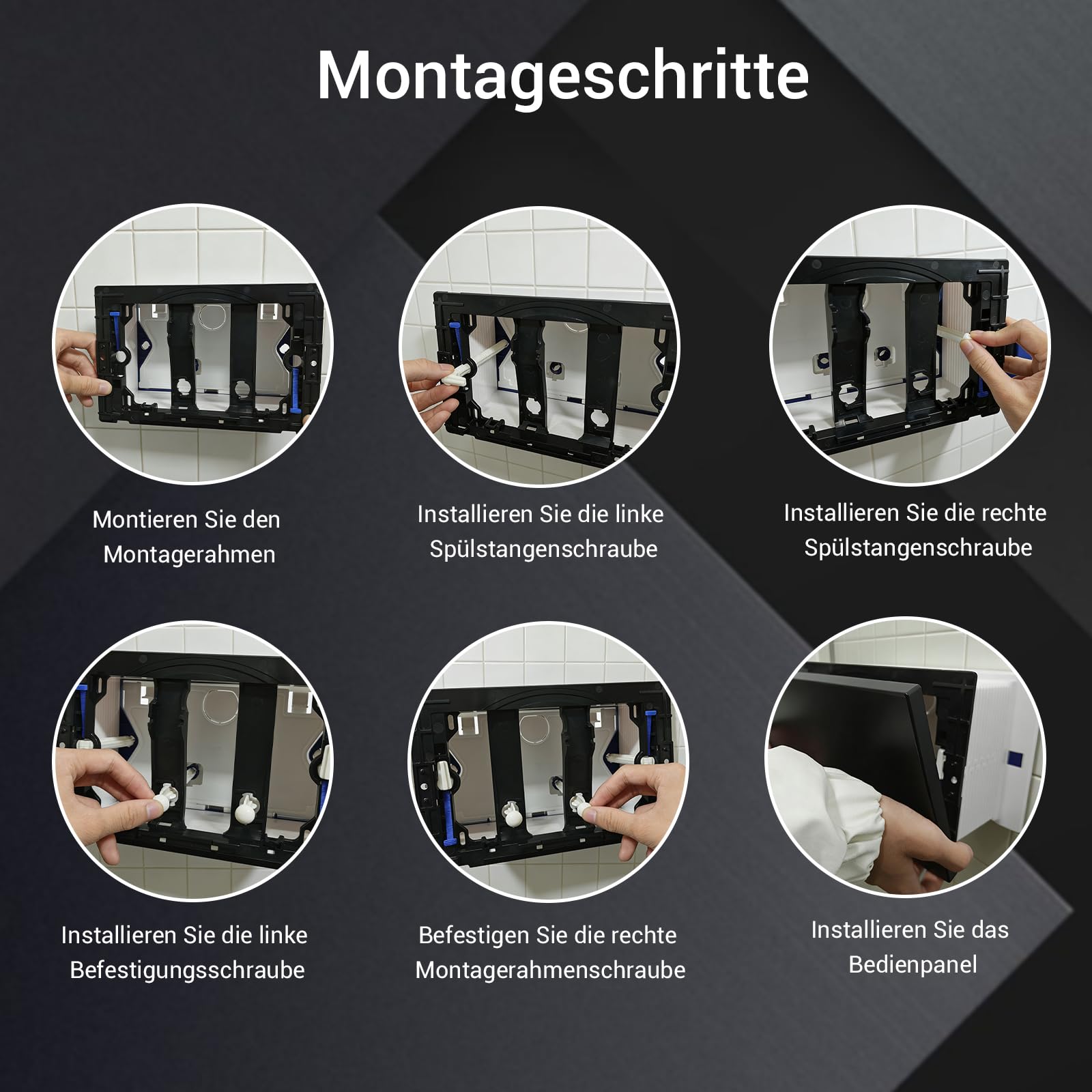 Drückerplatte WC Spülkasten Ersatzteil,kompatibel mit Geberit Sigma Serie UP300 & UP320,Betätigungsplatte mit 2-Mengen-Spülung,245 × 164 mm 115770115 | Glänzend (Weiß)