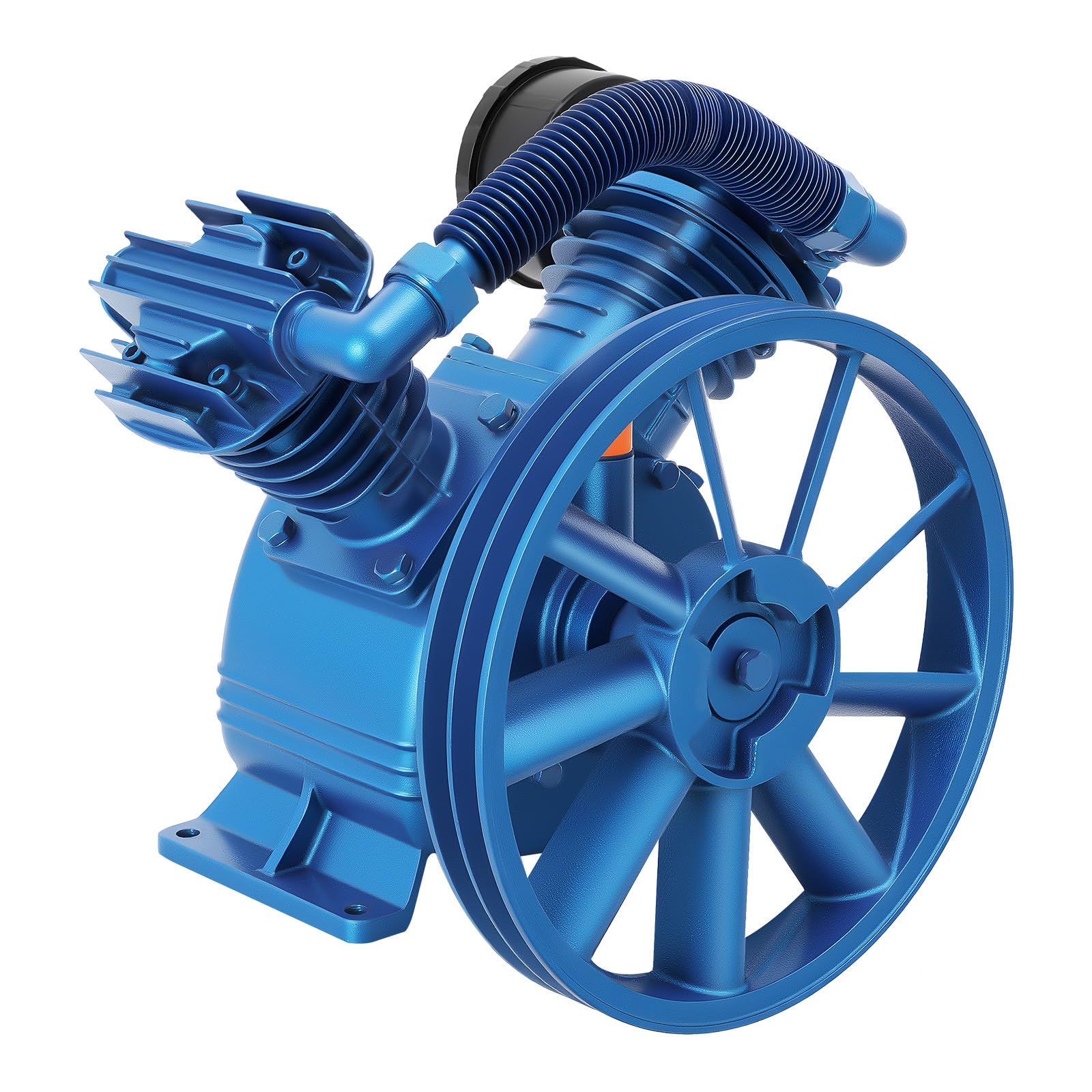 Unidad de Compresor de Aire Comprimido de 5,5 HP en V, Dos Cilindros, Cabezal de Bomba, 1440 RPM, 12 Bar