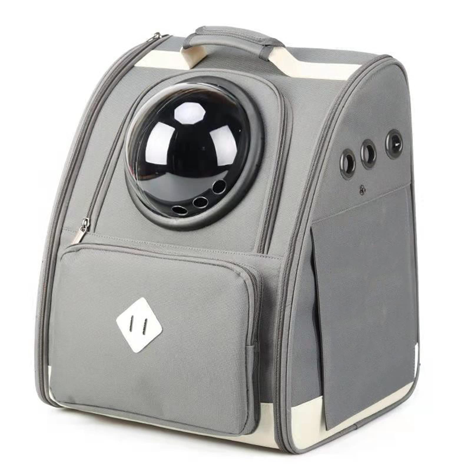 Mochila para Gatos, Mochila de Viaje para Mascotas, Mochila para Gatos Grandes y Cachorros pequeños, Mochila de Viaje para Mascotas con cápsula Espacial ventilada, Mochila para Perros con Ap
