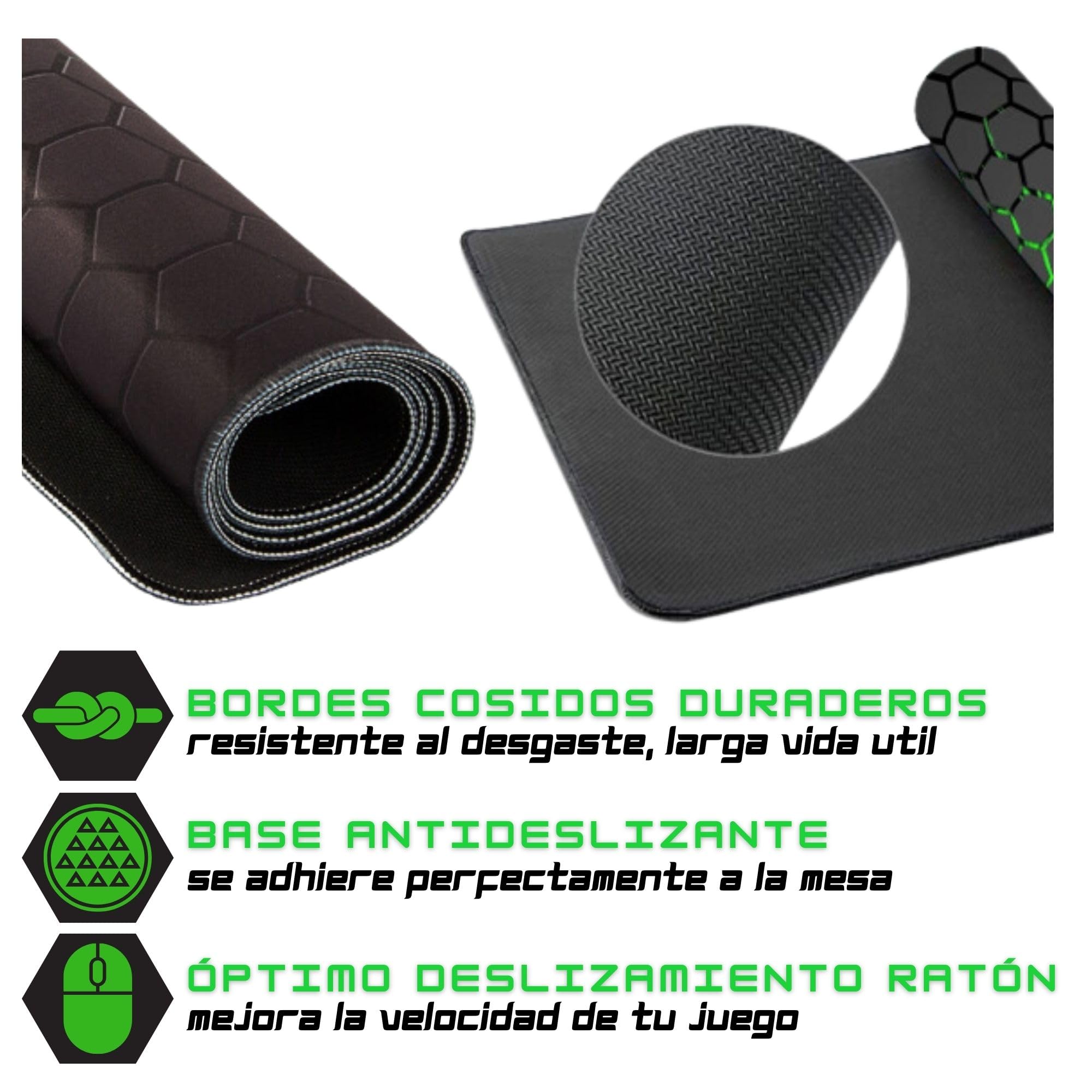 Alfombrilla Ratón Gaming, 800x300, Alfombrilla XXL, Tapete Rato XXL, Mouse Pad, Alfombra Escritorio, Mouse Pad Gaming, Alfombrillas Raton, Almohadilla Raton, con Cubierta Camara. (1 ud.)