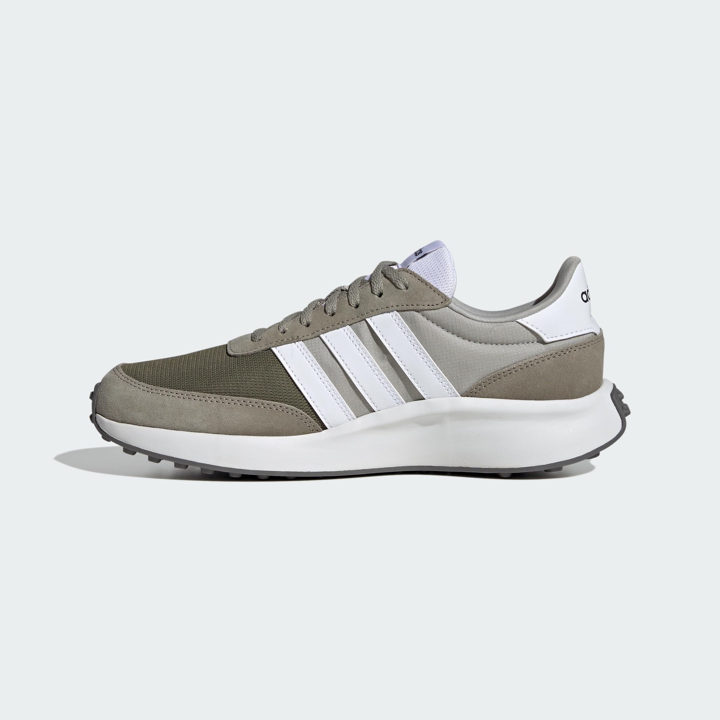 adidas Men's Sneaker: 3.5 Olive Cloud White Silver Pebble