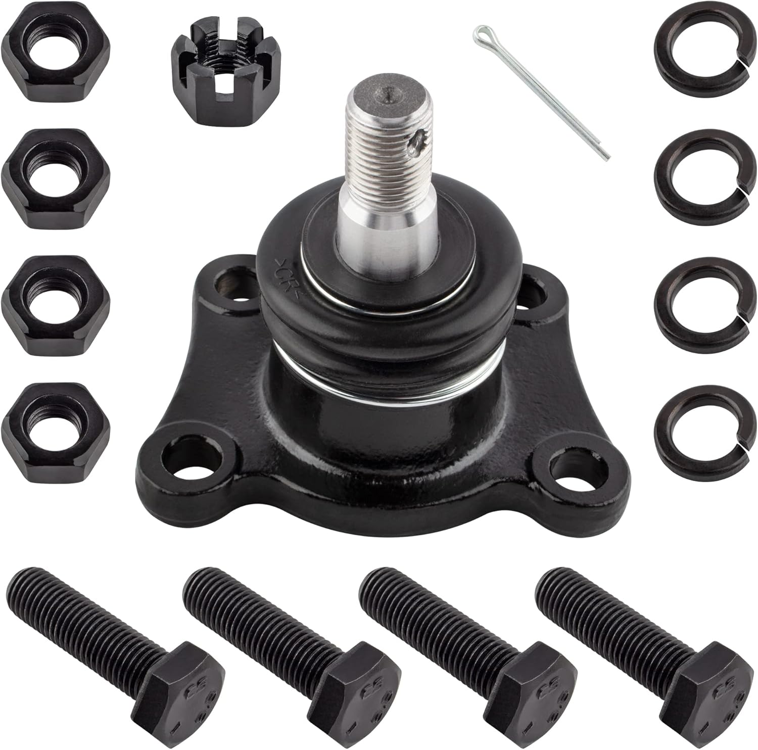 6Pcs Front Outer Tie Rod Ends Link + Upper Ball Joints + Lower Ball Joints Fit For Toyota 4Runner 1989-1995, For Toyota Pickup 1986-1995, For Toyota T100 1993-1998 Replace# K9519 K9482 ES2376