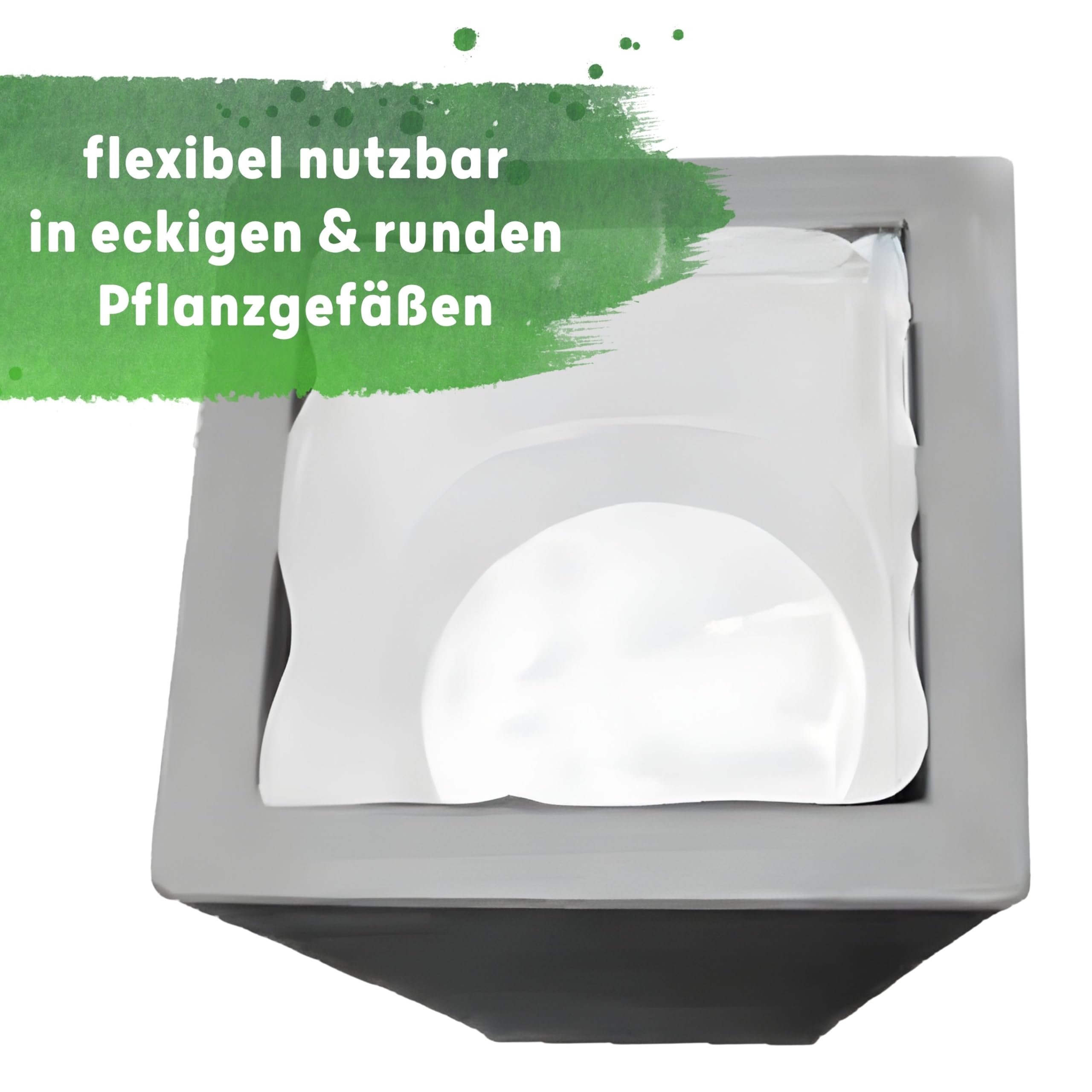 Leni Universal Pflanztopfeinsatz Ø 45 x 35 | Kunststoff Pflanzeinsatz | transparent & wasserdicht | für runde & eckige Pflanzgefäße & Blumentöpfe | Indoor & Outdoor