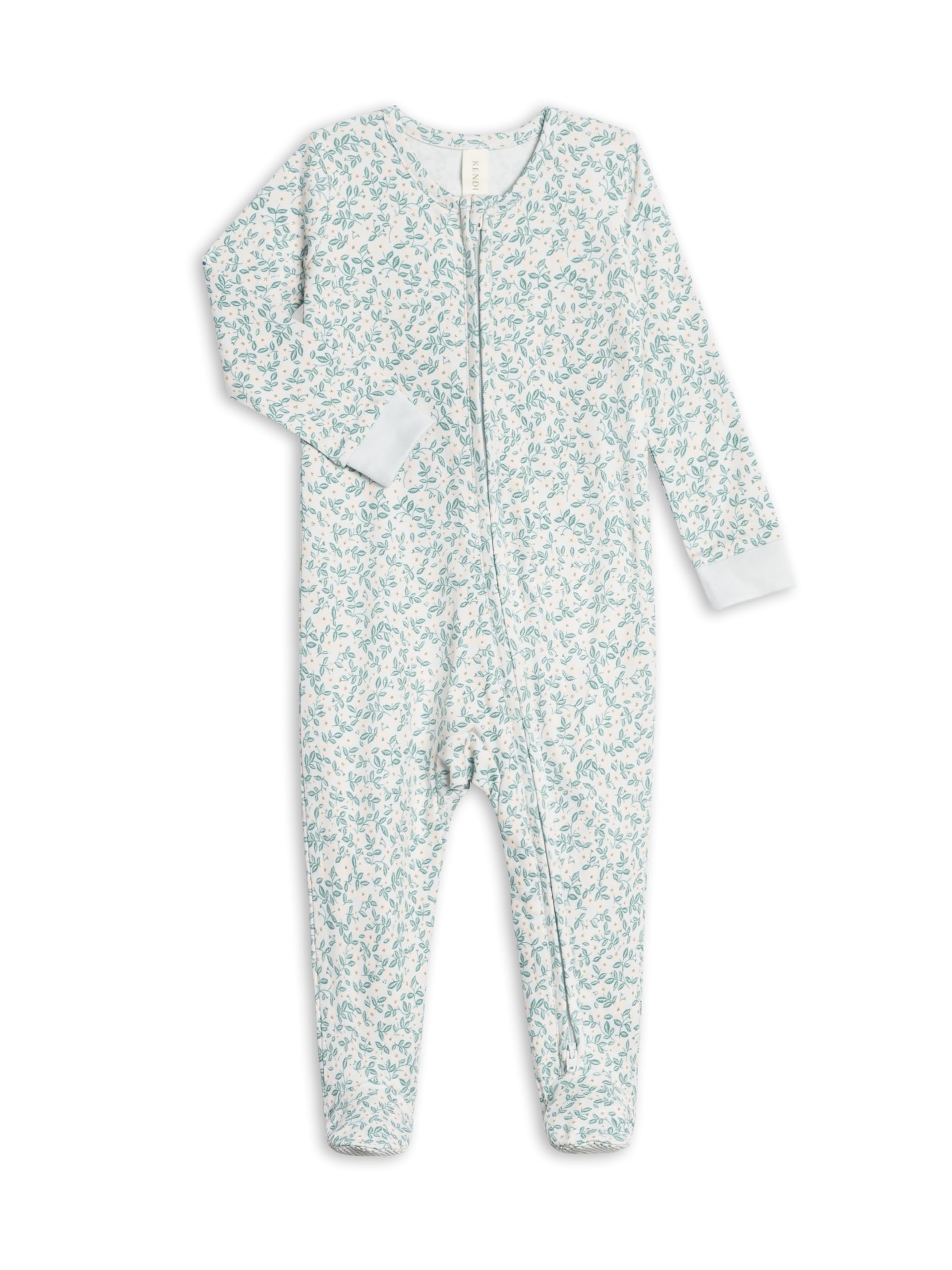 Colored Organics Baby Zip-Up Footed Sleeper with 2-Way Zipper - Organic Cotton Pajamas