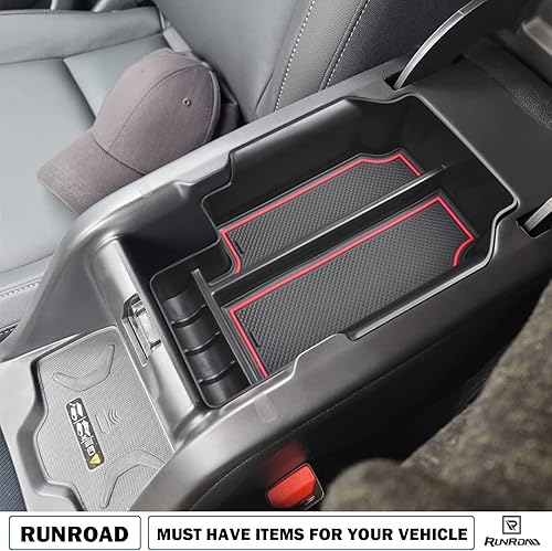 Miniatura 4 de RUNROAD Bandeja organizadora de consola central compatible con Chevy ColoradoGMC Canyon 2015 2016-2020 2021 2022, inserción de caja de