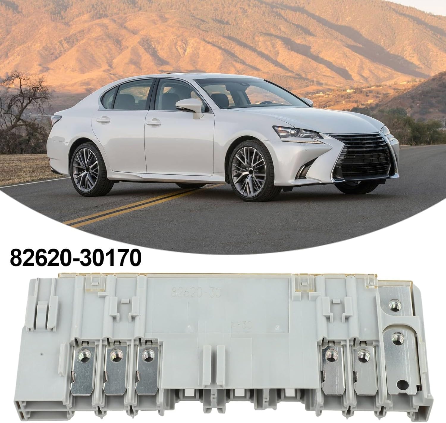 Fuse Block Fusible Link OEM 82620-30170 Gray Compatible With GS350 GS430 IS250 IS350 2006-2015 Direct Replacement