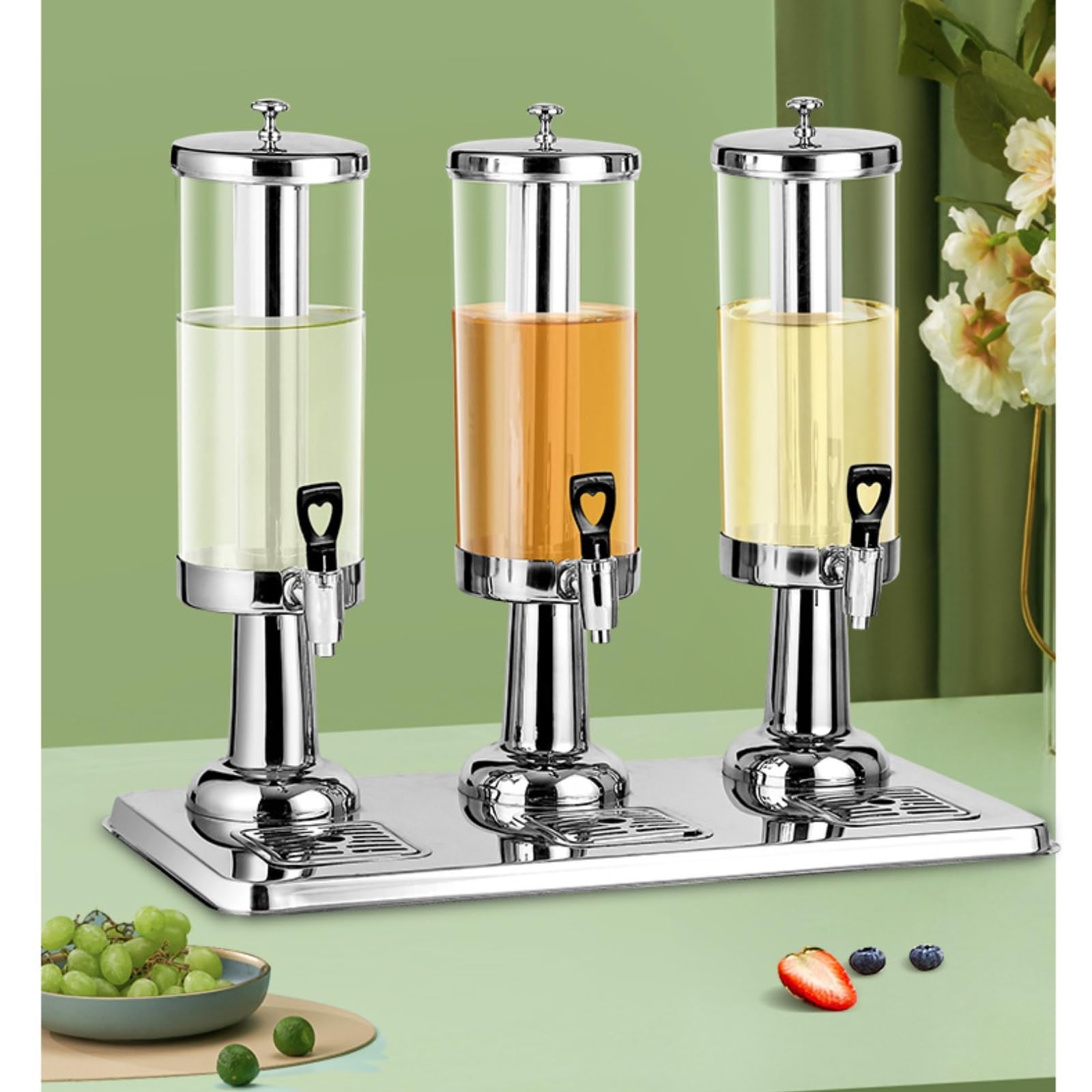 Getränkespender mit Ständer. All-in-One-Getränkespender for den gewerblichen Gebrauch mit Eiskern und Abtropfschalen aus Edelstahl getränke spender(3L)