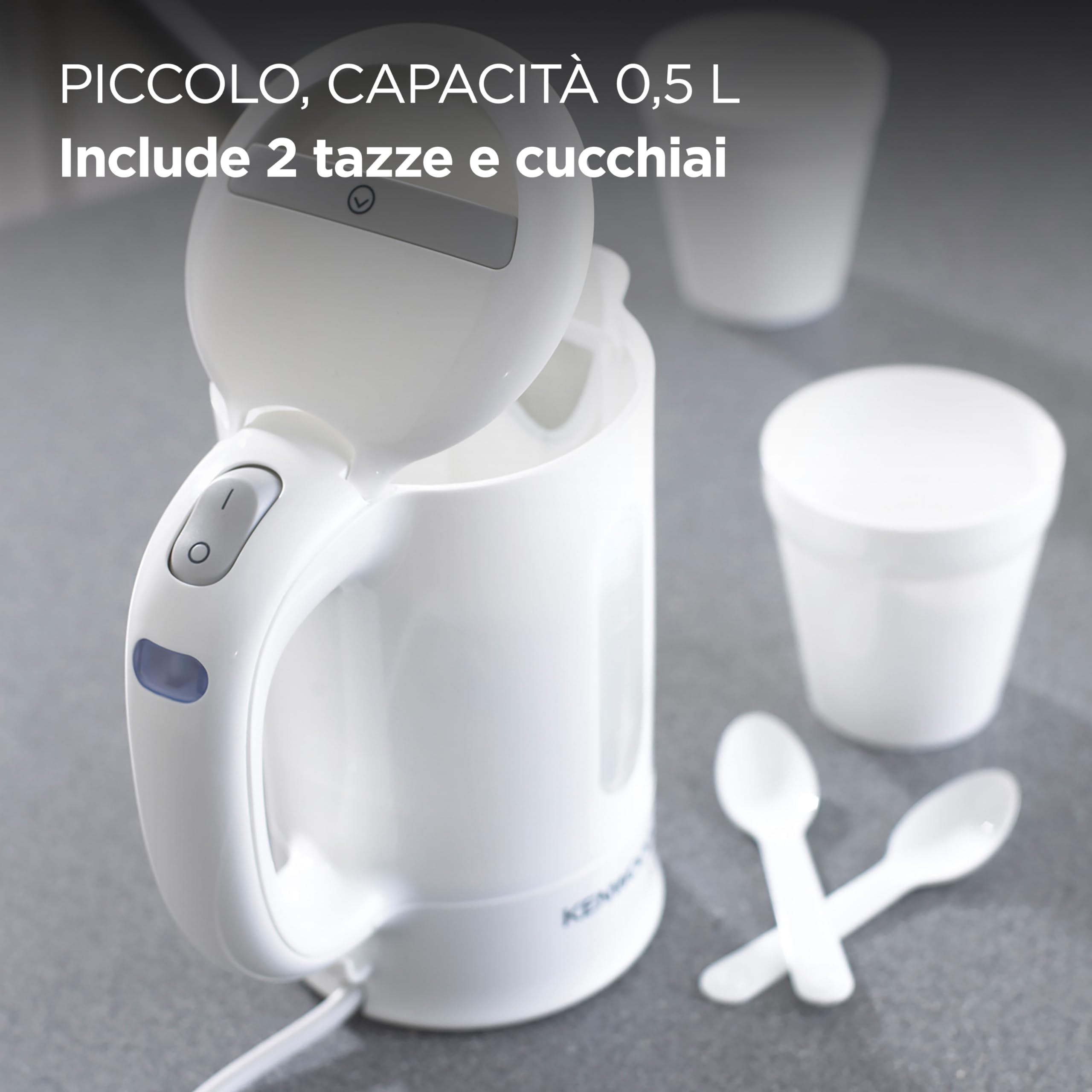 KENWOOD JKP250 Bouilloire electrique de voyage Discovery - Blanc et gris